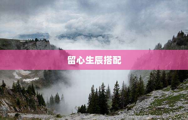留心生辰搭配
