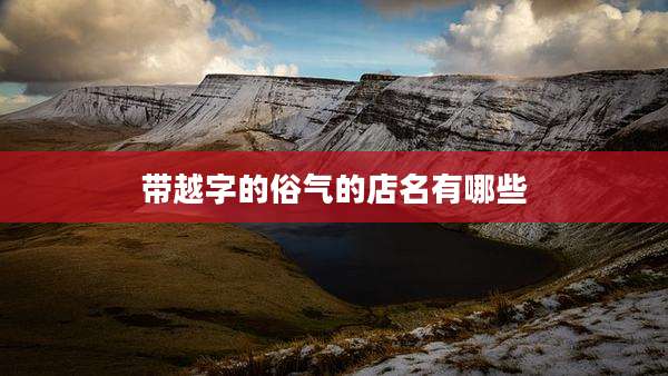 带越字的俗气的店名有哪些