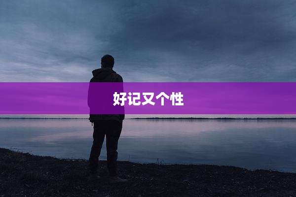 好记又个性