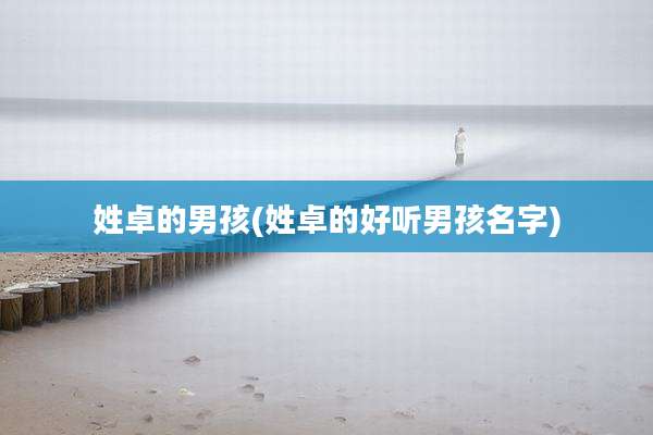 姓卓的男孩(姓卓的好听男孩名字)