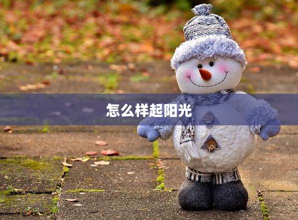 怎么样起阳光