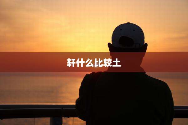 轩什么比较土