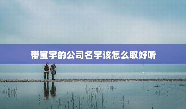 带宝字的公司名字该怎么取好听
