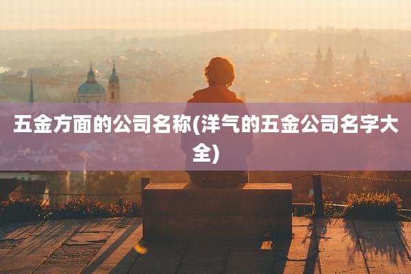 五金方面的公司名称(洋气的五金公司名字大全)