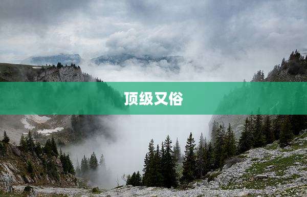 顶级又俗