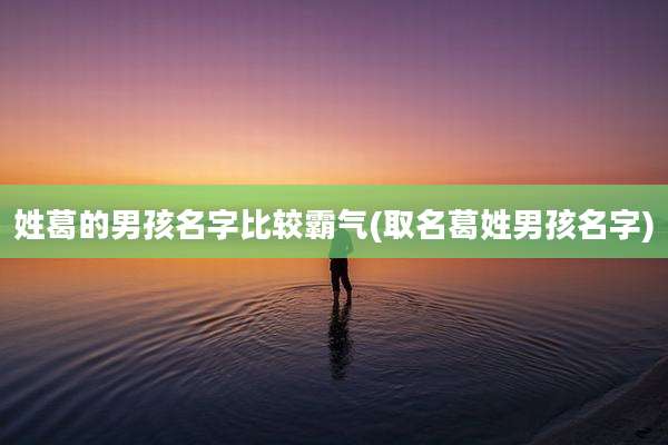 姓葛的男孩名字比较霸气(取名葛姓男孩名字)