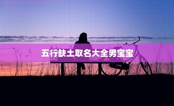 五行缺土取名大全男宝宝