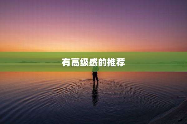 有高级感的推荐