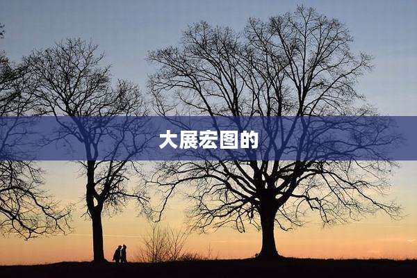 大展宏图的