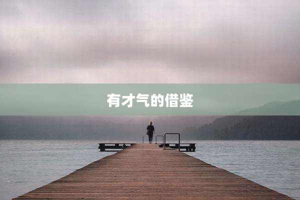 有才气的借鉴