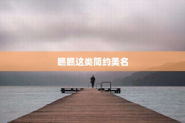 瞧瞧这类简约美名