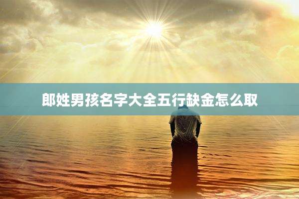 郎姓男孩名字大全五行缺金怎么取