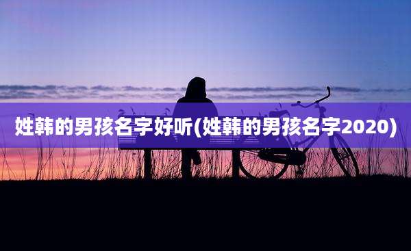 姓韩的男孩名字好听(姓韩的男孩名字2020)