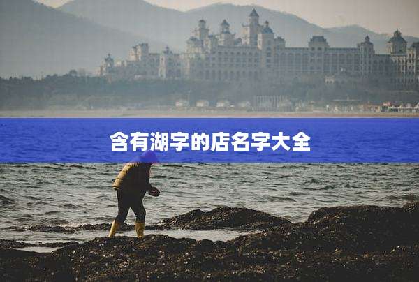 含有湖字的店名字大全