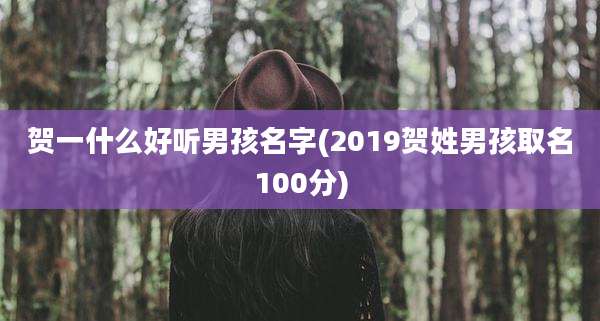 贺一什么好听男孩名字(2019贺姓男孩取名100分)