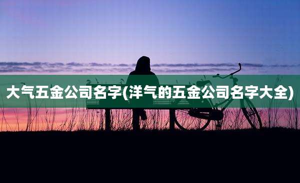 大气五金公司名字(洋气的五金公司名字大全)