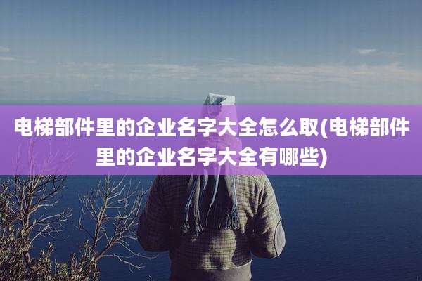电梯部件里的企业名字大全怎么取(电梯部件里的企业名字大全有哪些)