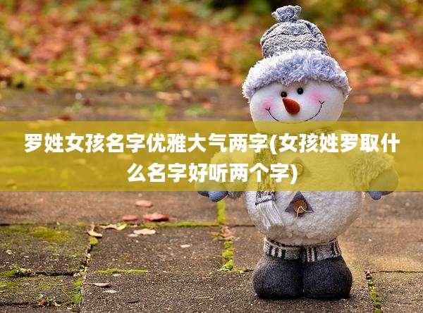 罗姓女孩名字优雅大气两字(女孩姓罗取什么名字好听两个字)