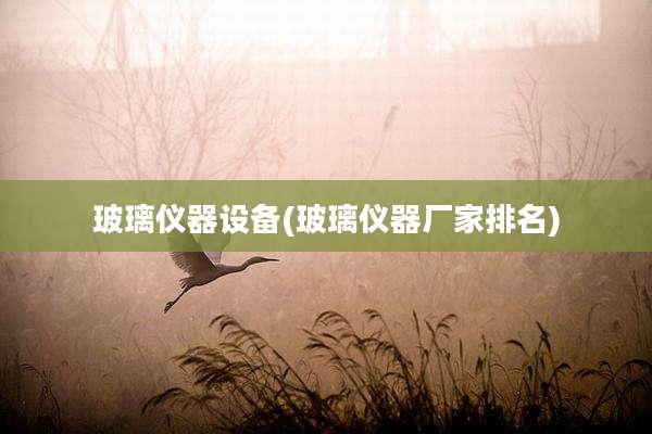 玻璃仪器设备(玻璃仪器厂家排名)