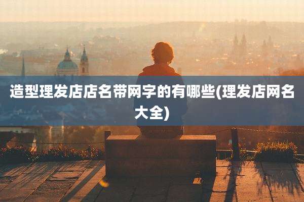 造型理发店店名带网字的有哪些(理发店网名大全)