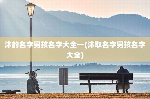 沐的名字男孩名字大全一(沐取名字男孩名字大全)