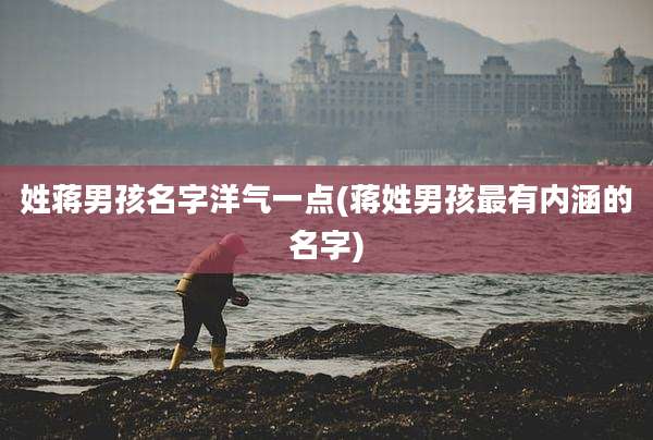 姓蒋男孩名字洋气一点(蒋姓男孩最有内涵的名字)