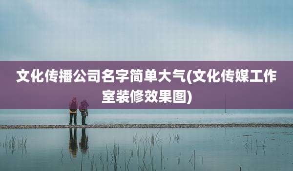 文化传播公司名字简单大气(文化传媒工作室装修效果图)