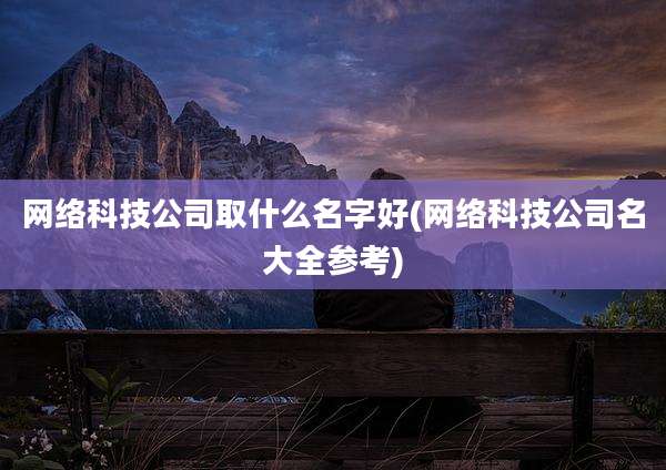 网络科技公司取什么名字好(网络科技公司名大全参考)