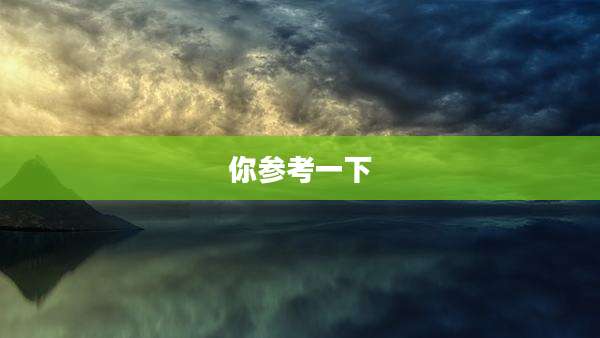 你参考一下