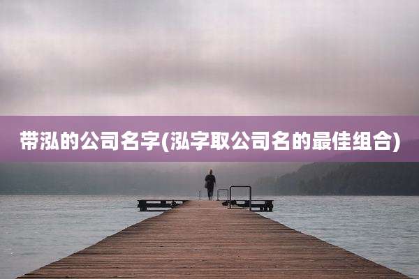 带泓的公司名字(泓字取公司名的最佳组合)