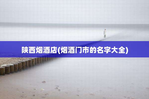 陕西烟酒店(烟酒门市的名字大全)