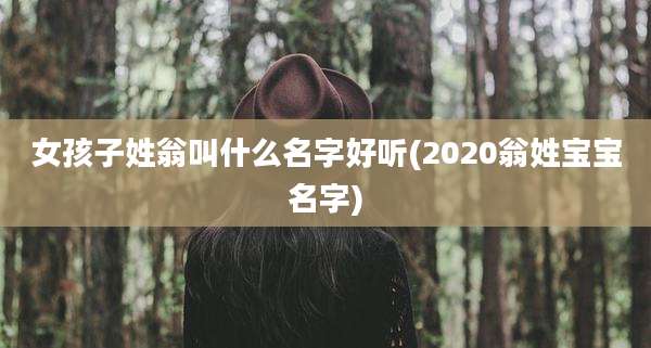 女孩子姓翁叫什么名字好听(2020翁姓宝宝名字)