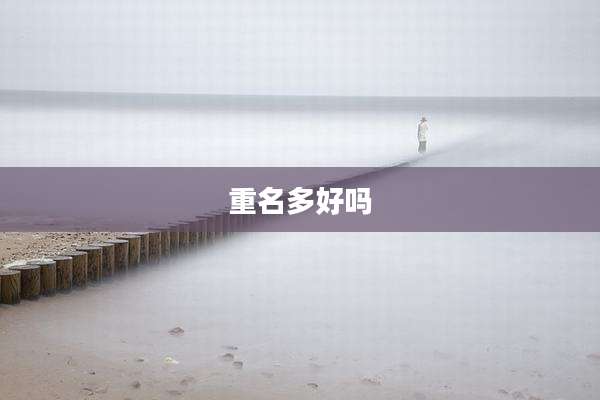 重名多好吗