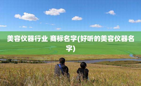 美容仪器行业 商标名字(好听的美容仪器名字)