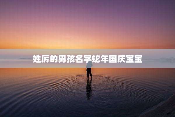 姓厉的男孩名字蛇年国庆宝宝
