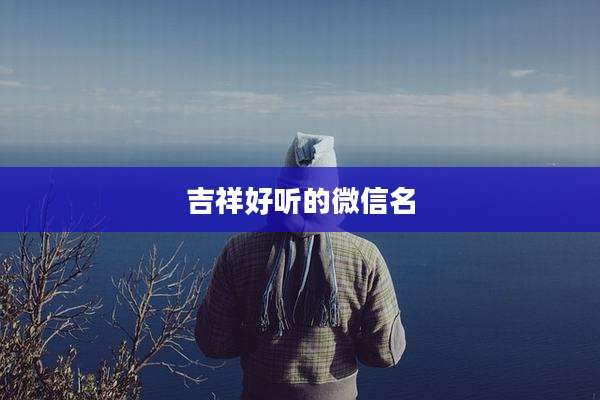 吉祥好听的微信名