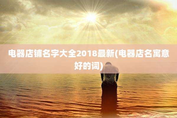 电器店铺名字大全2018最新(电器店名寓意好的词)