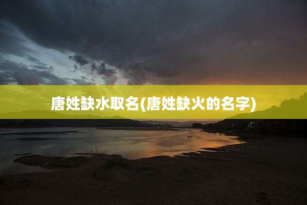 唐姓缺水取名(唐姓缺火的名字)