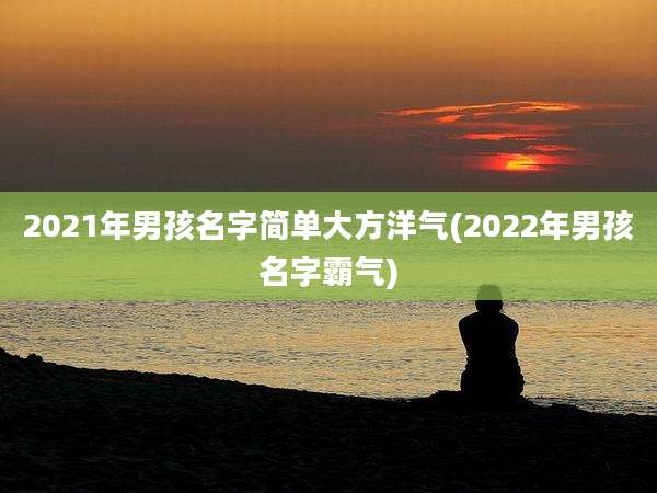 2021年男孩名字简单大方洋气(2022年男孩名字霸气)