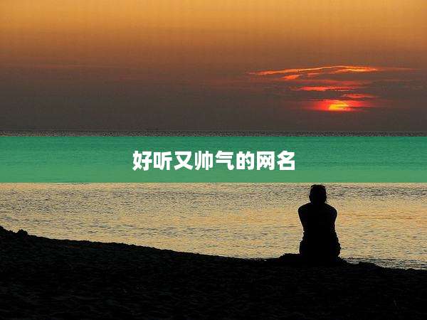 好听又帅气的网名