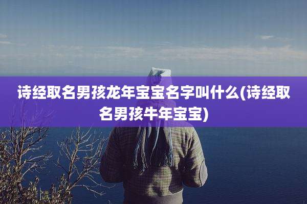 诗经取名男孩龙年宝宝名字叫什么(诗经取名男孩牛年宝宝)