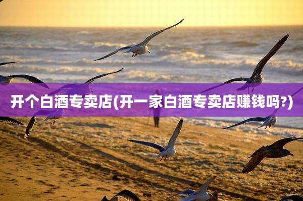开个白酒专卖店(开一家白酒专卖店赚钱吗?)