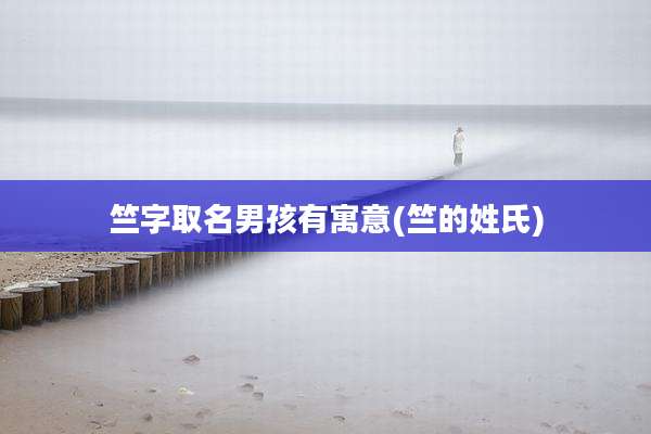 竺字取名男孩有寓意(竺的姓氏)