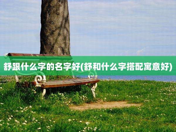 舒跟什么字的名字好(舒和什么字搭配寓意好)