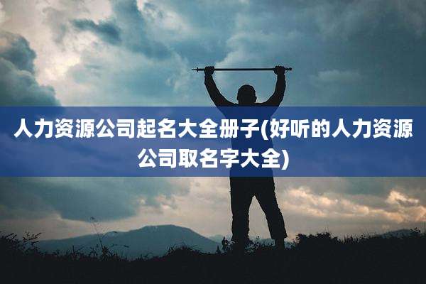 人力资源公司起名大全册子(好听的人力资源公司取名字大全)