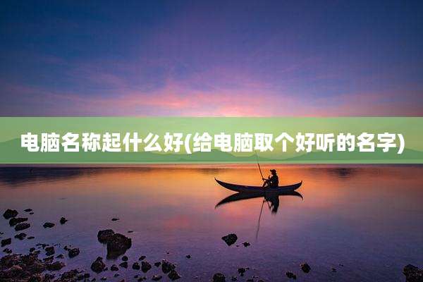 电脑名称起什么好(给电脑取个好听的名字)