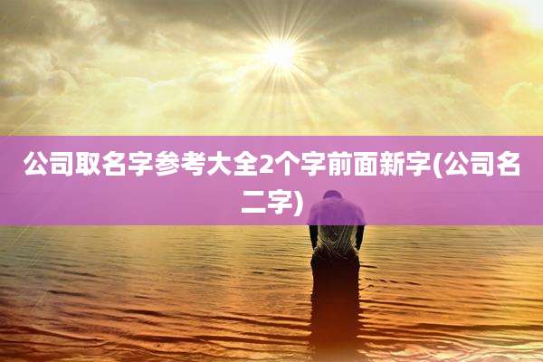 公司取名字参考大全2个字前面新字(公司名二字)