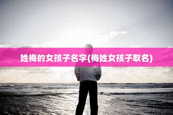 姓梅的女孩子名字(梅姓女孩子取名)