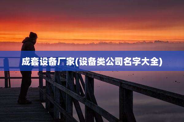 成套设备厂家(设备类公司名字大全)