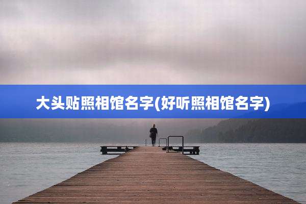 大头贴照相馆名字(好听照相馆名字)